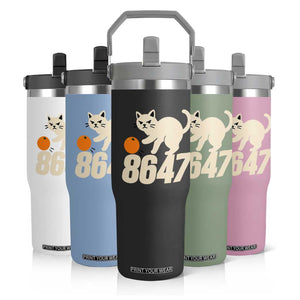 8647 FDT Flip Straw Tumbler Funny Cat Political Meme TS14 Print Your Wear