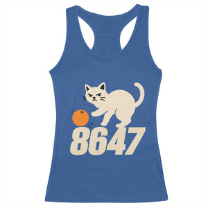 8647 FDT Racerback Tank Top Funny Cat Political Meme TS14 Royal Blue Print Your Wear