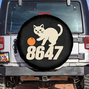 8647 FDT Spare Tire Cover Funny Cat Political Meme TS14 No hole Black Print Your Wear