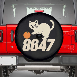 8647 FDT Spare Tire Cover Funny Cat Political Meme TS14 Black Print Your Wear