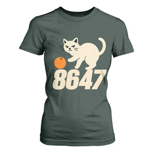 8647 FDT T Shirt For Women Funny Cat Political Meme TS14 Dark Forest Green Print Your Wear