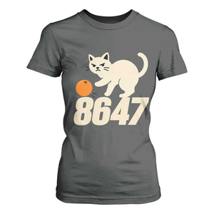 8647 FDT T Shirt For Women Funny Cat Political Meme TS14 Dark Heather Print Your Wear