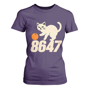 8647 FDT T Shirt For Women Funny Cat Political Meme TS14 Purple Print Your Wear