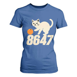8647 FDT T Shirt For Women Funny Cat Political Meme TS14 Royal Blue Print Your Wear