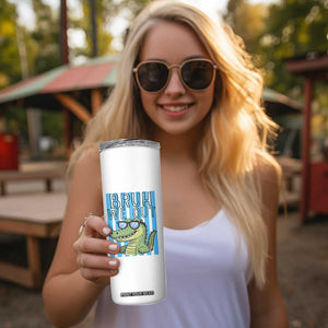 Bruh We Out Alligator Skinny Tumbler Last Day of School Teacher TS14 Print Your Wear