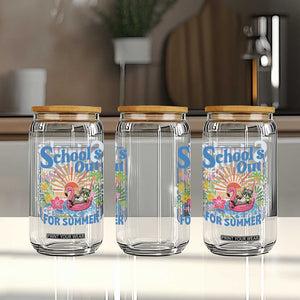 School's Out For Summer Glass Can Funny Raccoon Last Day of School Teacher TS14 Print Your Wear