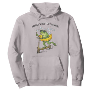 School's Out For Summer Hoodie Funny Frog Last Day of School Teacher TS14 Ice Gray Print Your Wear