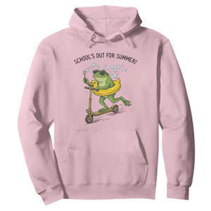 School's Out For Summer Hoodie Funny Frog Last Day of School Teacher TS14 Light Pink Print Your Wear