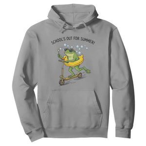 School's Out For Summer Hoodie Funny Frog Last Day of School Teacher TS14 Sport Gray Print Your Wear