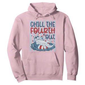 Chill The Fourth Out Hoodie Funny Alligator 4th Of July TS14 Light Pink Print Your Wear