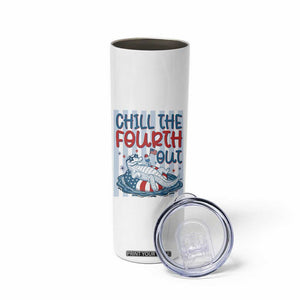 Chill The Fourth Out Skinny Tumbler Funny Alligator 4th Of July TS14 Print Your Wear