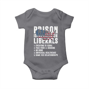 Prison Is Perfect For Liberals Baby Onesie Anti Liberal Quote