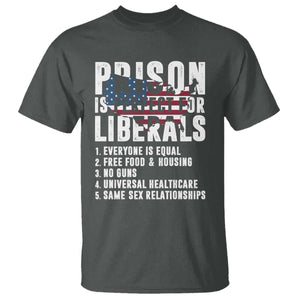 Prison Is Perfect For Liberals T Shirt Anti Liberal Quote