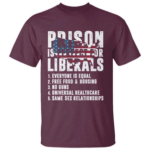 Prison Is Perfect For Liberals T Shirt Anti Liberal Quote