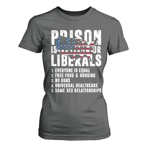 Prison Is Perfect For Liberals T Shirt For Women Anti Liberal Quote