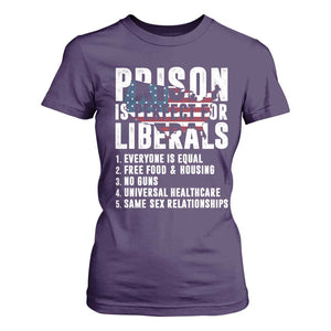 Prison Is Perfect For Liberals T Shirt For Women Anti Liberal Quote