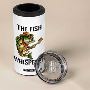 Funny Bass Fishing 4 in 1 Can Cooler Tumbler The Fish Whisperer Fisherman Humor TS14 Print Your Wear