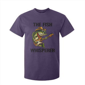 Funny Bass Fishing T Shirt For Kid The Fish Whisperer Fisherman Humor TS14 Purple Print Your Wear