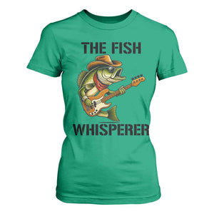 Funny Bass Fishing T Shirt For Women The Fish Whisperer Fisherman Humor TS14 Irish Green Print Your Wear