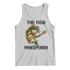 Funny Bass Fishing Tank Top The Fish Whisperer Fisherman Humor TS14 Ash Print Your Wear