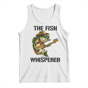 Funny Bass Fishing Tank Top The Fish Whisperer Fisherman Humor TS14 White Print Your Wear