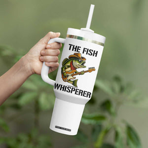 Funny Bass Fishing Tumbler With Handle The Fish Whisperer Fisherman Humor TS14 Print Your Wear