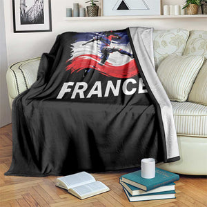France Soccer Football Fan French Flag Throw Blanket TS14 Print Your Wear