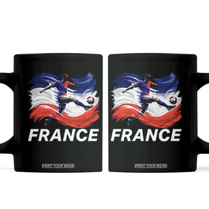 France Soccer Football Fan French Flag Coffee Mug TS14 Black Print Your Wear