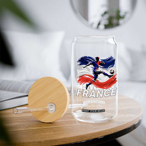 France Soccer Football Fan French Flag Glass Can TS14 Print Your Wear