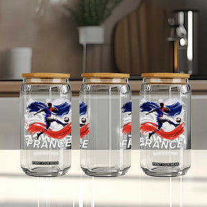 France Soccer Football Fan French Flag Glass Can TS14 Print Your Wear