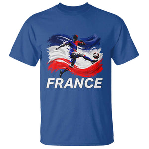 France Soccer Football Fan French Flag T Shirt TS14 Royal Blue Print Your Wear