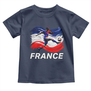 France Soccer Football Fan French Flag Toddler T Shirt TS14 Navy Print Your Wear