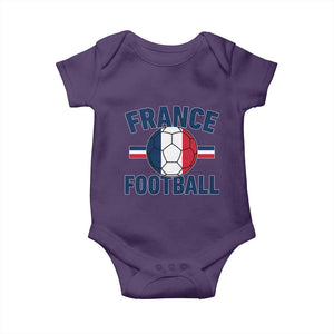 French Flag France Soccer Football Fan Baby Onesie TS14 Purple Print Your Wear