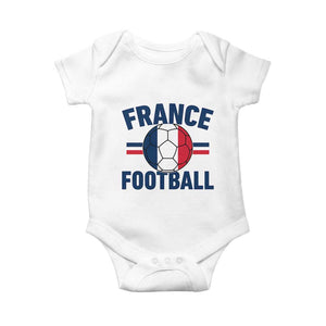 French Flag France Soccer Football Fan Baby Onesie TS14 White Print Your Wear