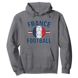 French Flag France Soccer Football Fan Hoodie TS14 Charcoal Print Your Wear