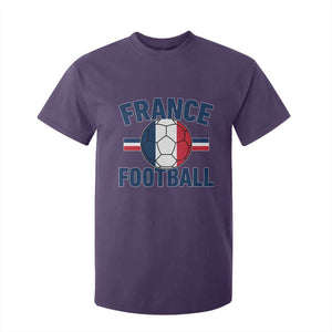 French Flag France Soccer Football Fan T Shirt For Kid TS14 Purple Print Your Wear