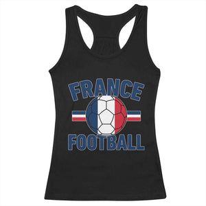 French Flag France Soccer Football Fan Racerback Tank Top TS14 Black Print Your Wear