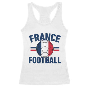 French Flag France Soccer Football Fan Racerback Tank Top TS14 White Print Your Wear