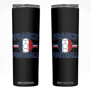 French Flag France Soccer Football Fan Skinny Tumbler TS14 Black Print Your Wear