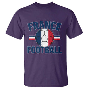 French Flag France Soccer Football Fan T Shirt TS14 Purple Print Your Wear
