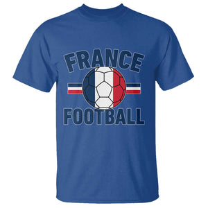 French Flag France Soccer Football Fan T Shirt TS14 Royal Blue Print Your Wear