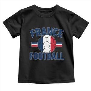 French Flag France Soccer Football Fan Toddler T Shirt TS14 Black Print Your Wear