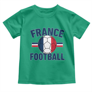 French Flag France Soccer Football Fan Toddler T Shirt TS14 Irish Green Print Your Wear