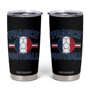 French Flag France Soccer Football Fan Tumbler Cup TS14 Black Print Your Wear