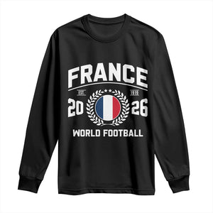 France Soccer Fan French Flag Patriotic Sports Long Sleeve Shirt TS14 Black Print Your Wear
