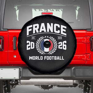 France Soccer Fan French Flag Patriotic Sports Spare Tire Cover TS14 Black Print Your Wear