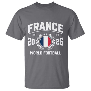 France Soccer Fan French Flag Patriotic Sports T Shirt TS14 Charcoal Print Your Wear