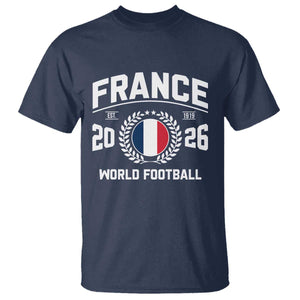 France Soccer Fan French Flag Patriotic Sports T Shirt TS14 Navy Print Your Wear