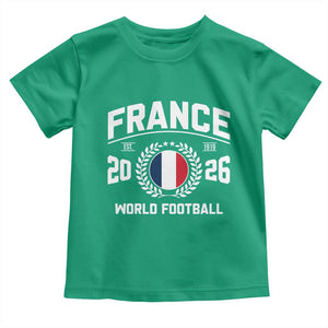 France Soccer Fan French Flag Patriotic Sports Toddler T Shirt TS14 Irish Green Print Your Wear