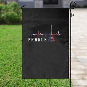 France Paris Heartbeat French Flag Eiffel Tower Souvenir Gift Garden Flag TS14 Print Your Wear